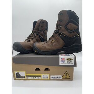KEEN Men's Dover 8" Waterproof Boot (Carbon-Fiber Toe) Sz 12 D EH